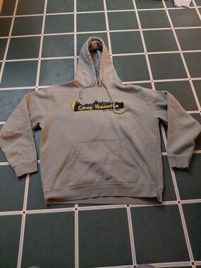 Camp Hiawatha Gray Pullover Hoodie with Yellow Logo